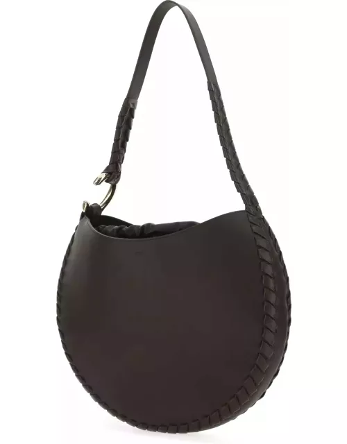 Chloé Dark Brown Leather Large Mate Shoulder Bag