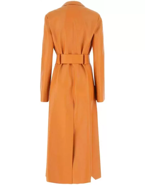 Chloé Orange Leather Coat