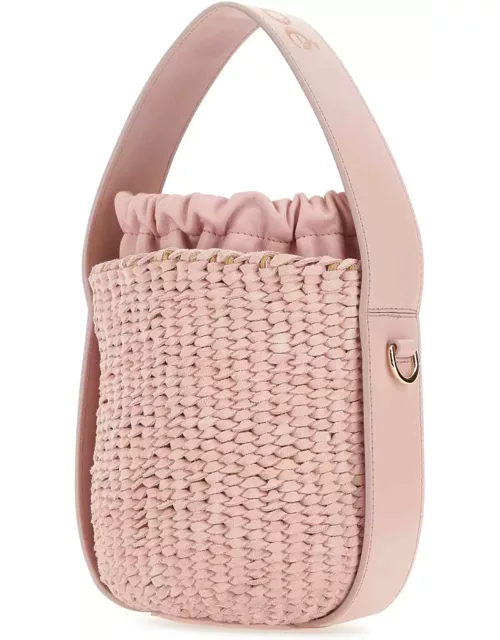 Chloé Pink Suede Bucket Bag
