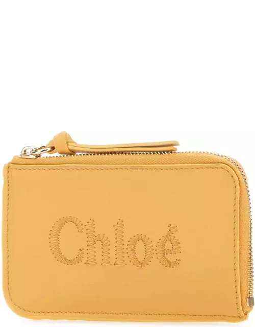 Chloé Mustard Leather Card Holder