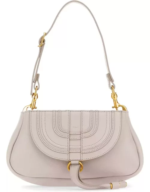 Chloé Light Pink Leather Small Marcie Clutch