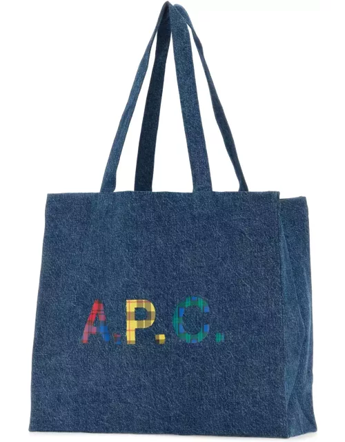 A.P.C. Denim Diane Shopping Bag