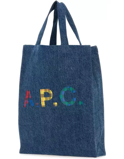 A.P.C. Denim Mini Lou Shopping Bag