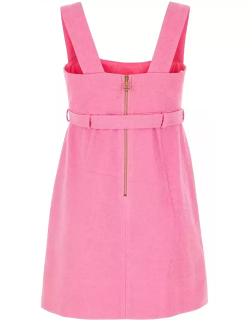 Patou Pink Bouclã© Mini Dres
