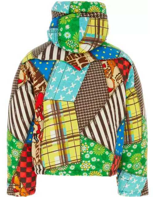 ERL Printed Cotton Blend Down Jacket