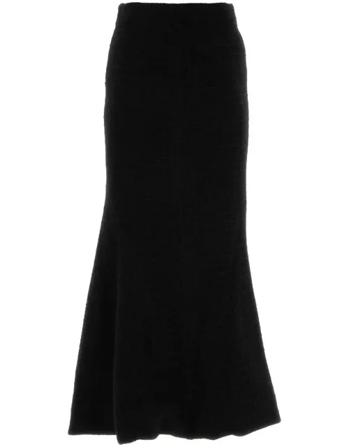 Alessandra Rich Black Tweed Skirt