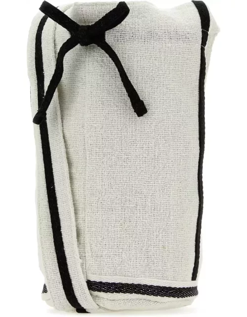 Gimaguas White Cotton Gujarat Shoulder Bag