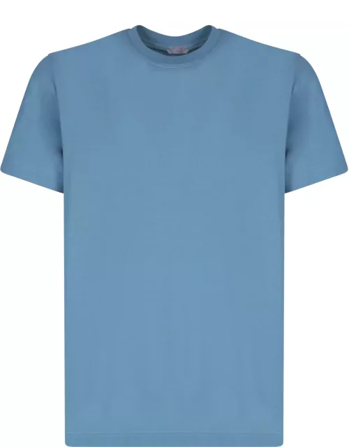 Zanone Cotton Teal T-shirt
