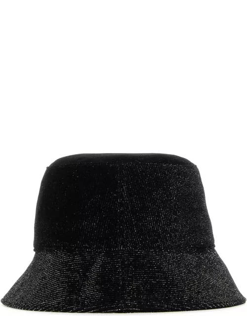 Helen Kaminski Black Velvet Florenze Bucket Hat