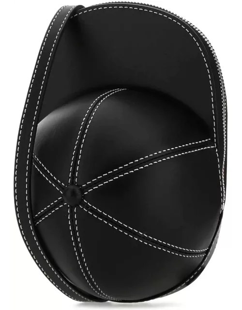 J.W. Anderson Black Leather Medium Cap Crossbody Bag