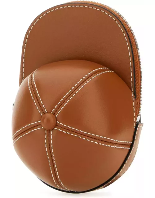 J.W. Anderson Caramel Leather Mini Cap Crossbody Bag