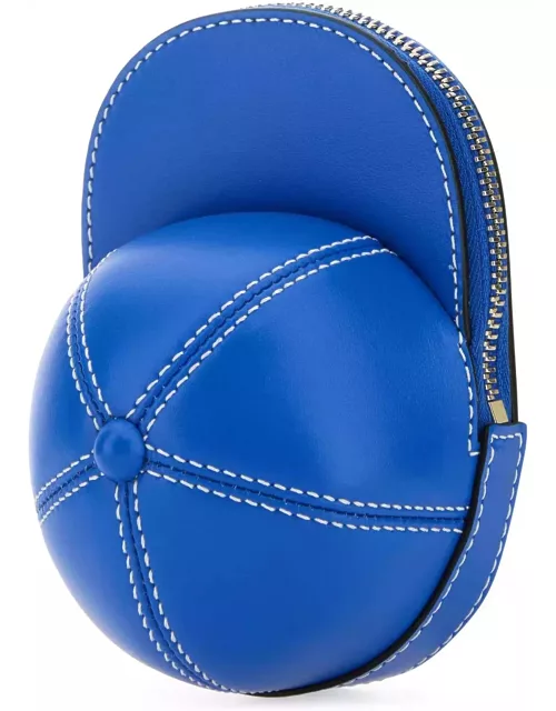 J.W. Anderson Blue Leather Mini Cap Crossbody Bag