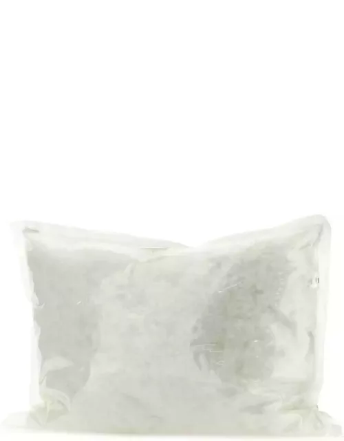 J.W. Anderson White Tpu Large Cushion Clutch