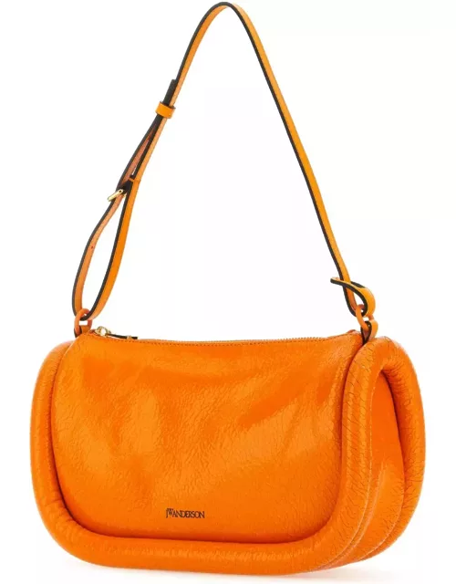 J.W. Anderson Fluo Orange Leather Bumper 15 Shoulder Bag