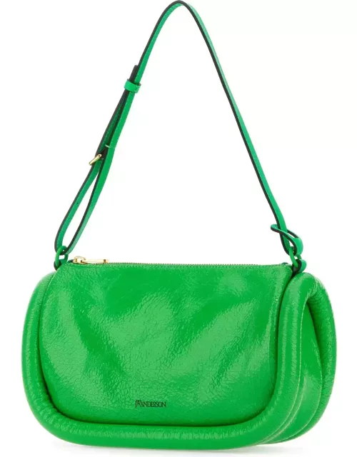 J.W. Anderson Fluo Green Leather Shoulder Bag
