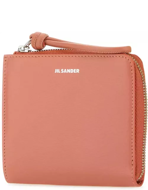 Jil Sander Salmon Leather Card Holder