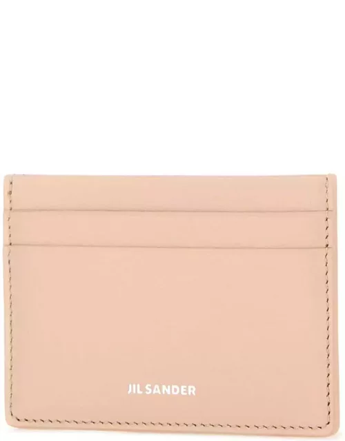 Jil Sander Pastel Pink Leather Card Holder