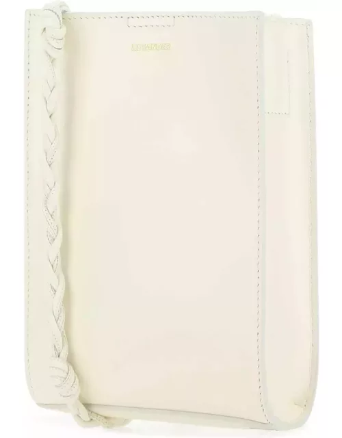 Jil Sander Ivory Leather Small Tangle Shoulder Bag