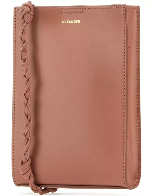 Jil Sander Dark Pink Leather Small Tangle Shoulder Bag