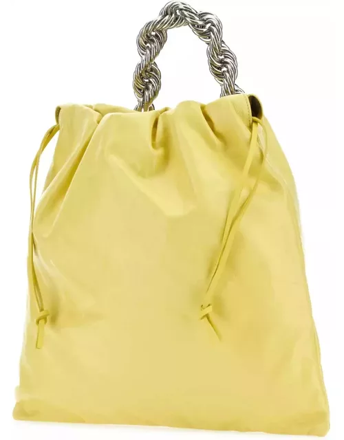 Jil Sander Yellow Leather Bucket Bag