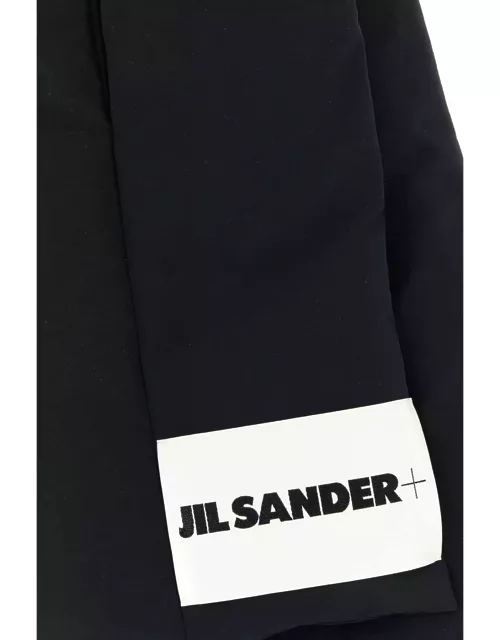 Jil Sander Black Polyester Scarf