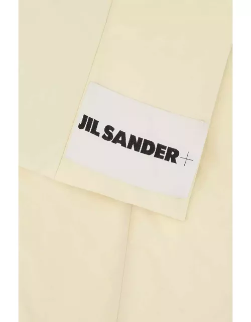Jil Sander Cream Polyester Scarf