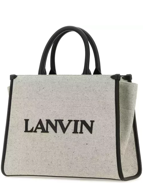 Lanvin Two-tone Canvas Small In & Out Shopping Bag