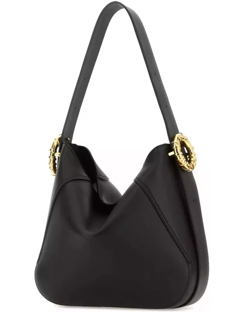Lanvin Black Leather Melodie Shoulder Bag