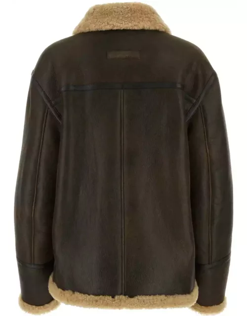 Fay Dark Brown Shearling Jacket