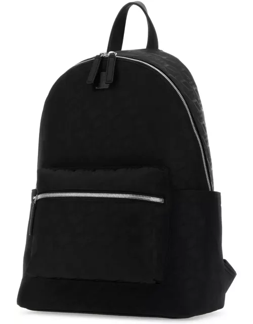 MCM Black Nylon Stark Backpack