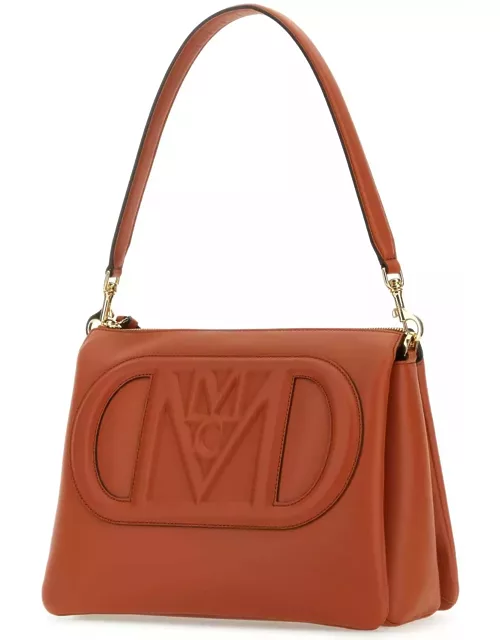 MCM Brick Leather Mode Travia Medium Shoulder Bag