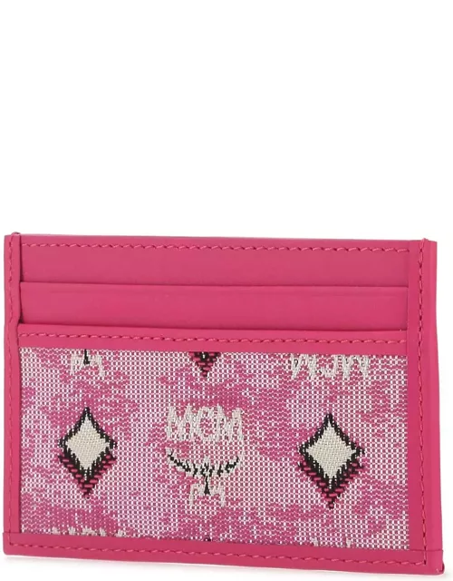 MCM Fuchsia Leather Card Holder