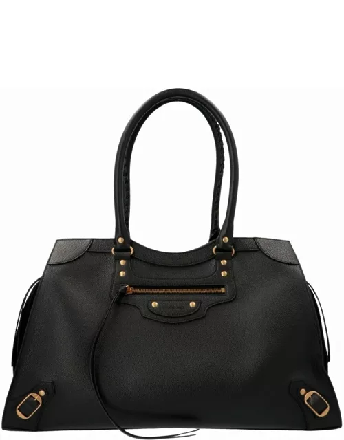 Neo Classic Large Top Handle Bag in black
