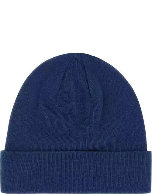 The North Face Navy Blue Stretch Polyester Blend Beanie Hat