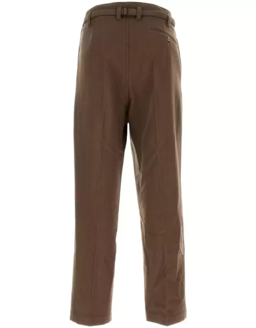Lemaire Brown Wool Blend Pant