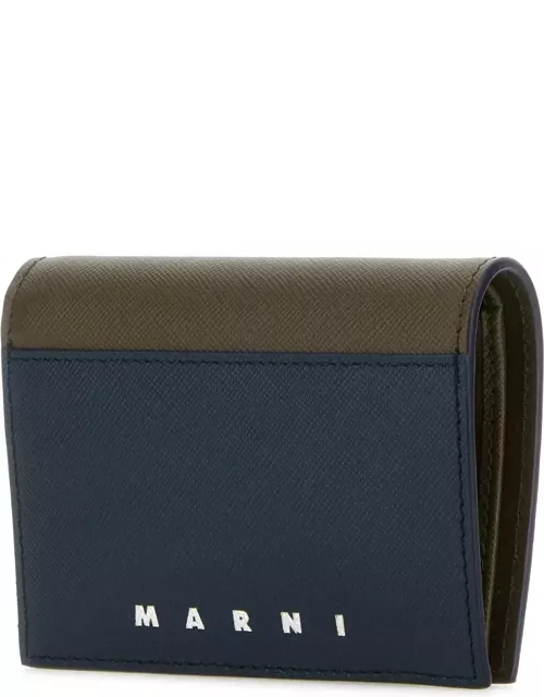 Marni Two-tone Leather Wallet