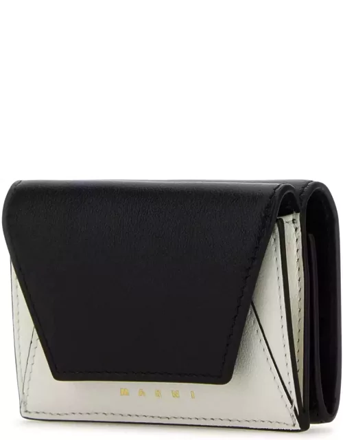 Marni Two-tones Leather Tri-fold Wallet