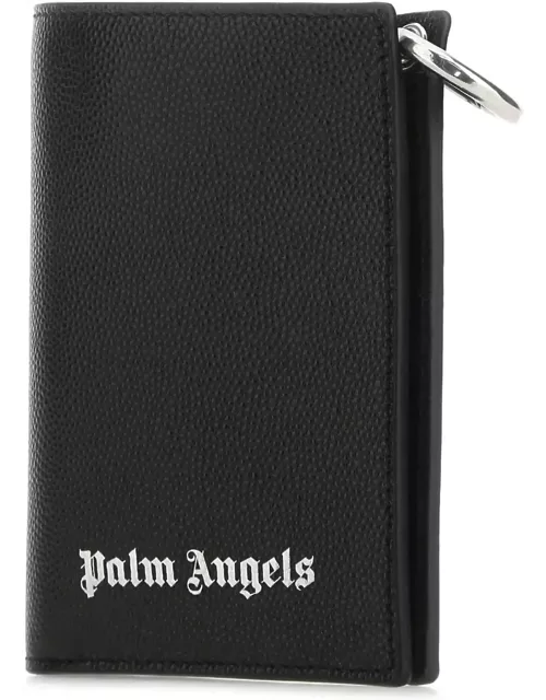 Palm Angels Black Leather Wallet