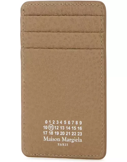 Maison Margiela Beige Leather Card Holder