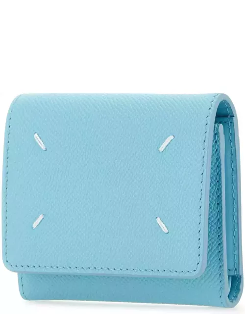 Maison Margiela Light-blue Leather Wallet