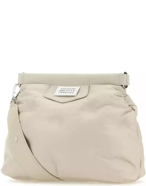 Maison Margiela Chalk Nappa Leather Small Glam Slam Classique Crossbody Bag