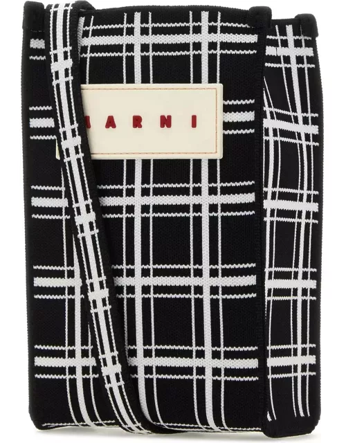 Marni Embroidered Fabric Crossbody Bag