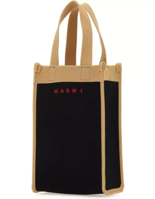 Marni Two-tone Jacquard Mini Crossbody Bag