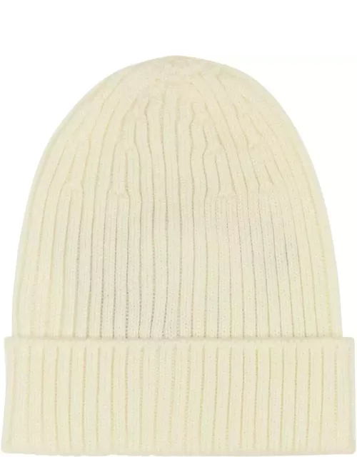 Prada White Wool Beanie Hat