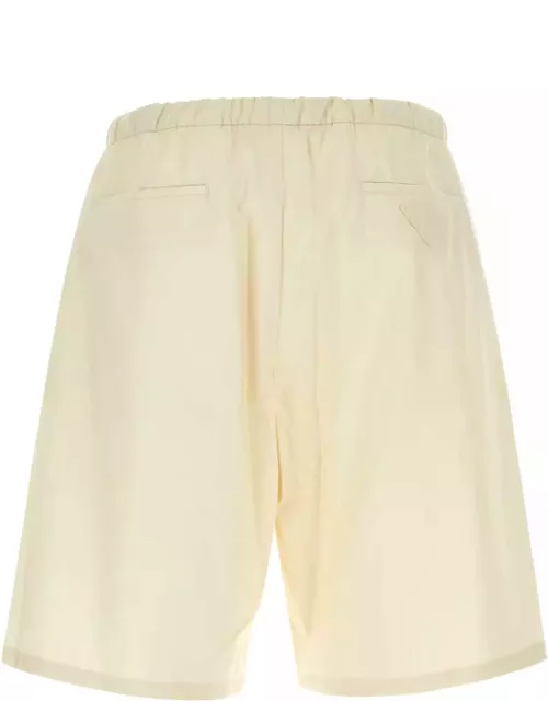 Prada Passtel Yellow Cotton Bermuda Short