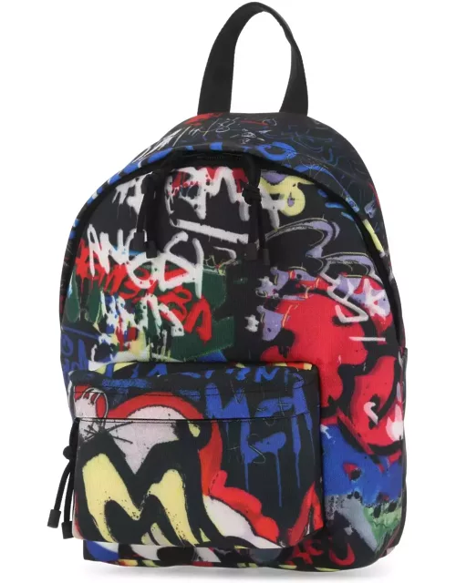 VETEMENTS Printed Nylon Mini Grafiti Backpack