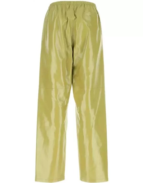 Prada Pistachio Green Nappa Leather Pant