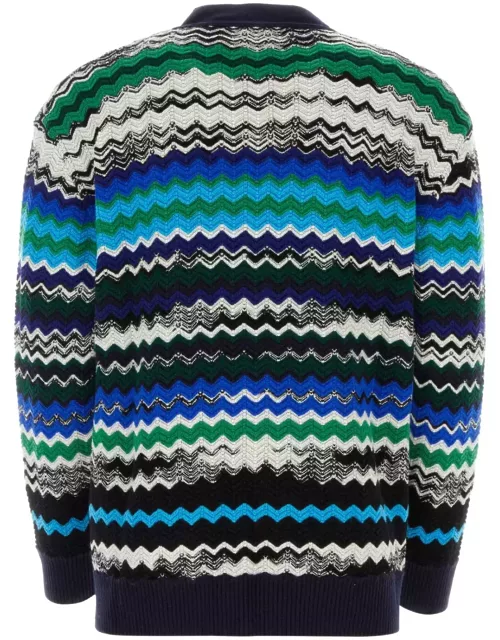 Missoni Embroidered Stretch Wool Blend Cardigan