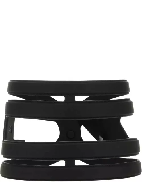 Diesel Black Synthetic Leather B-cage-d Maxi Belt