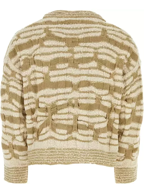 Bottega Veneta Embroidered Cotton Blend Sweater